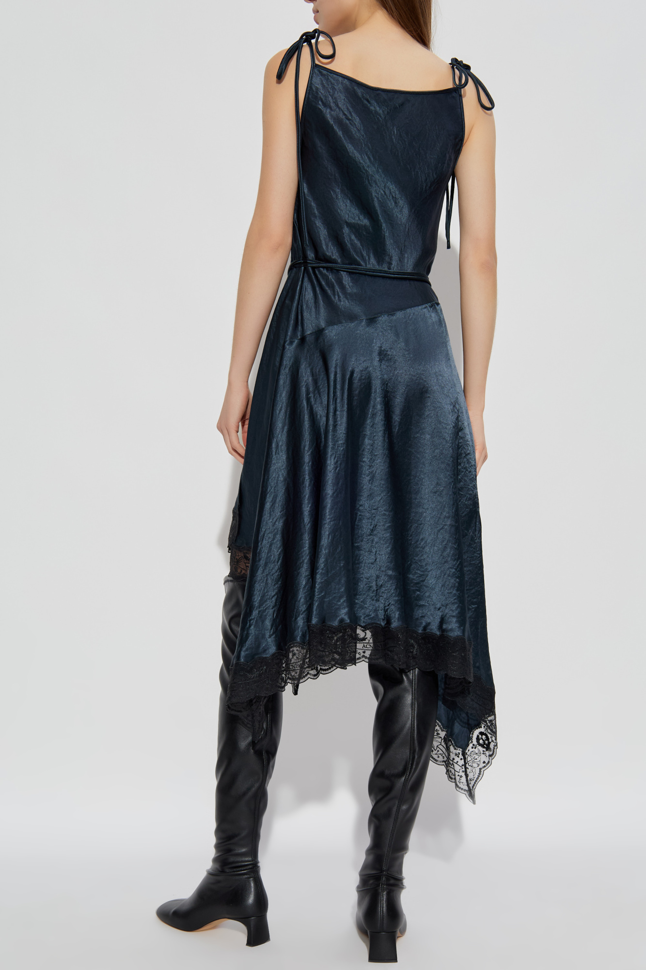 Acne Studios Satin dress with lace | Women's Clothing | Vitkac